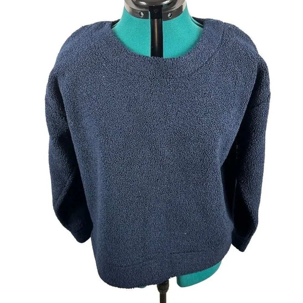 J. Crew Navy Boucle Pullover- Size M